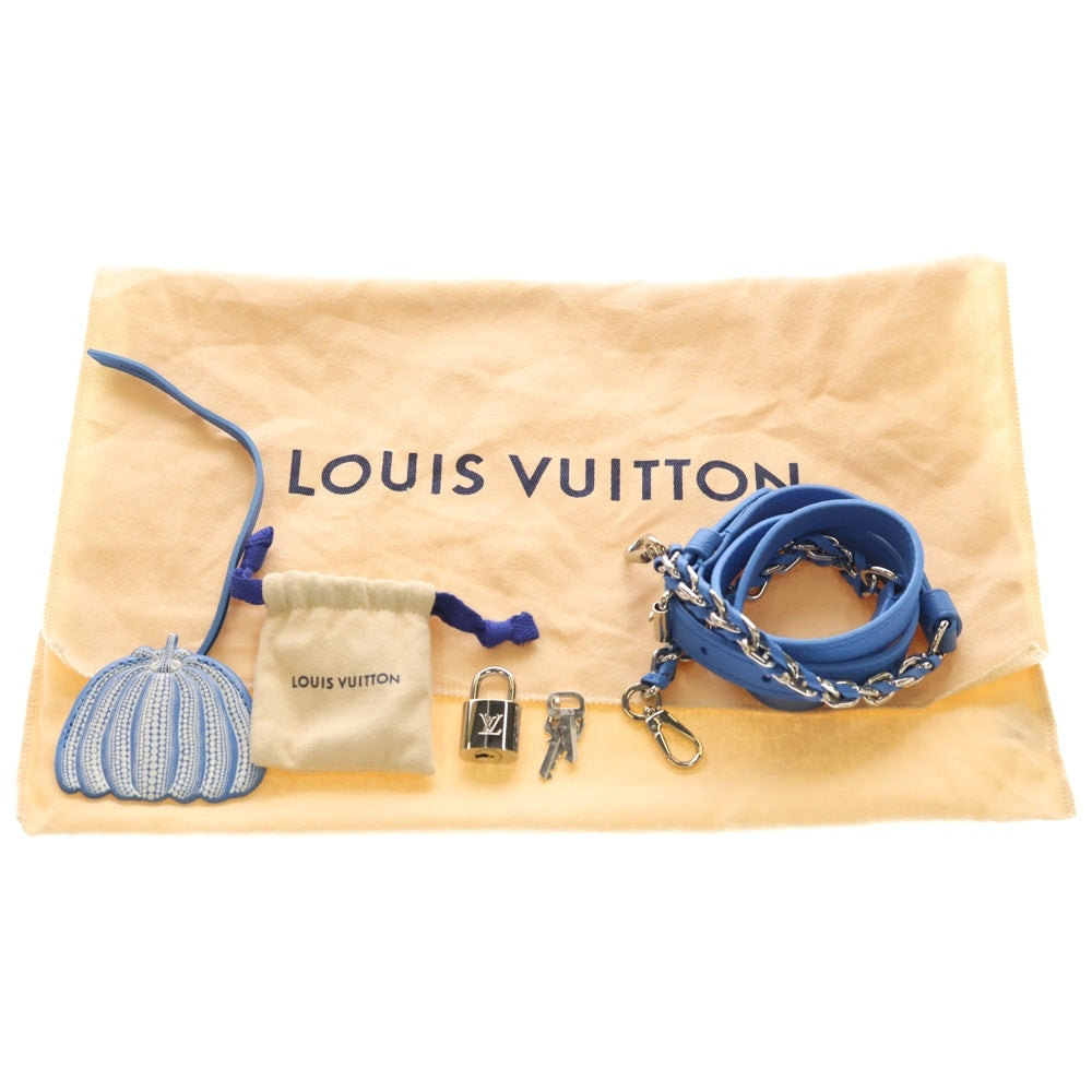 LOUIS VUITTON(ルイヴィトン) ×YK Speedy 20 Monogram Bag M46425 ×草間彌生 スピーディ バンドリエール20 ドット柄 モノグラム 2WAYショルダーバッグ ライトブルー レディース