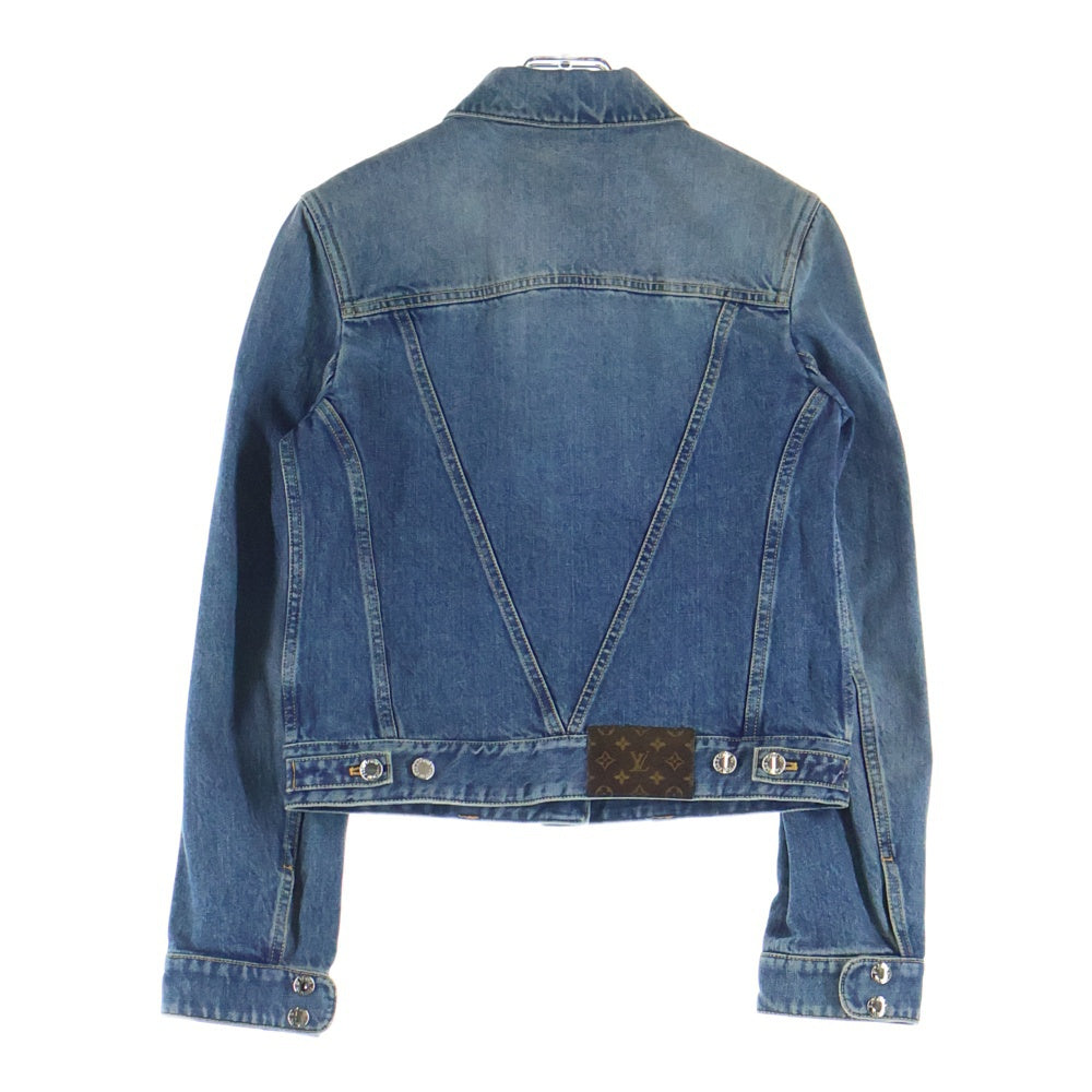 LOUIS VUITTON(ルイヴィトン) ×YK Short Denim W/Patche Jacket RW232J GM1 FOJA53 ×草間彌生 パッチショートデニムジャケット インディゴ レディース