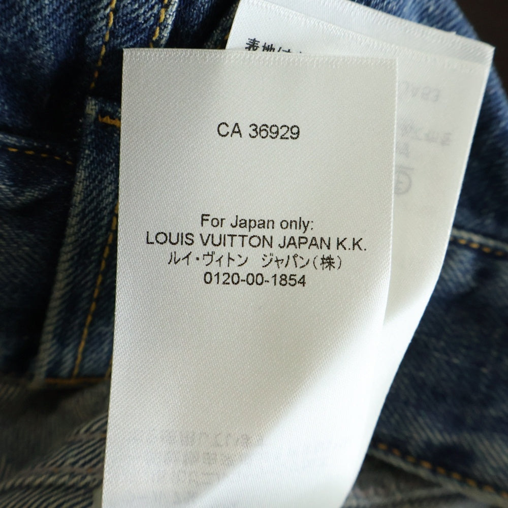LOUIS VUITTON(ルイヴィトン) ×YK Short Denim W/Patche Jacket RW232J GM1 FOJA53 ×草間彌生 パッチショートデニムジャケット インディゴ レディース