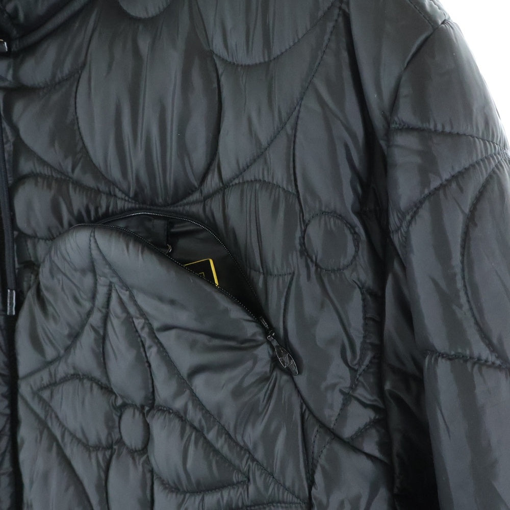 LOUIS VUITTON(ルイヴィトン) LVSE Quilted Hoodie RM212Q DH1 HLB50E モノグラム フラワーキルテッドジャケット ブラック