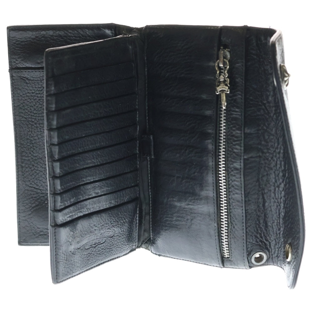 CHROME HEARTS(クロムハーツ) WAVE ウェーブ レザーウォレット 財布 ブラック