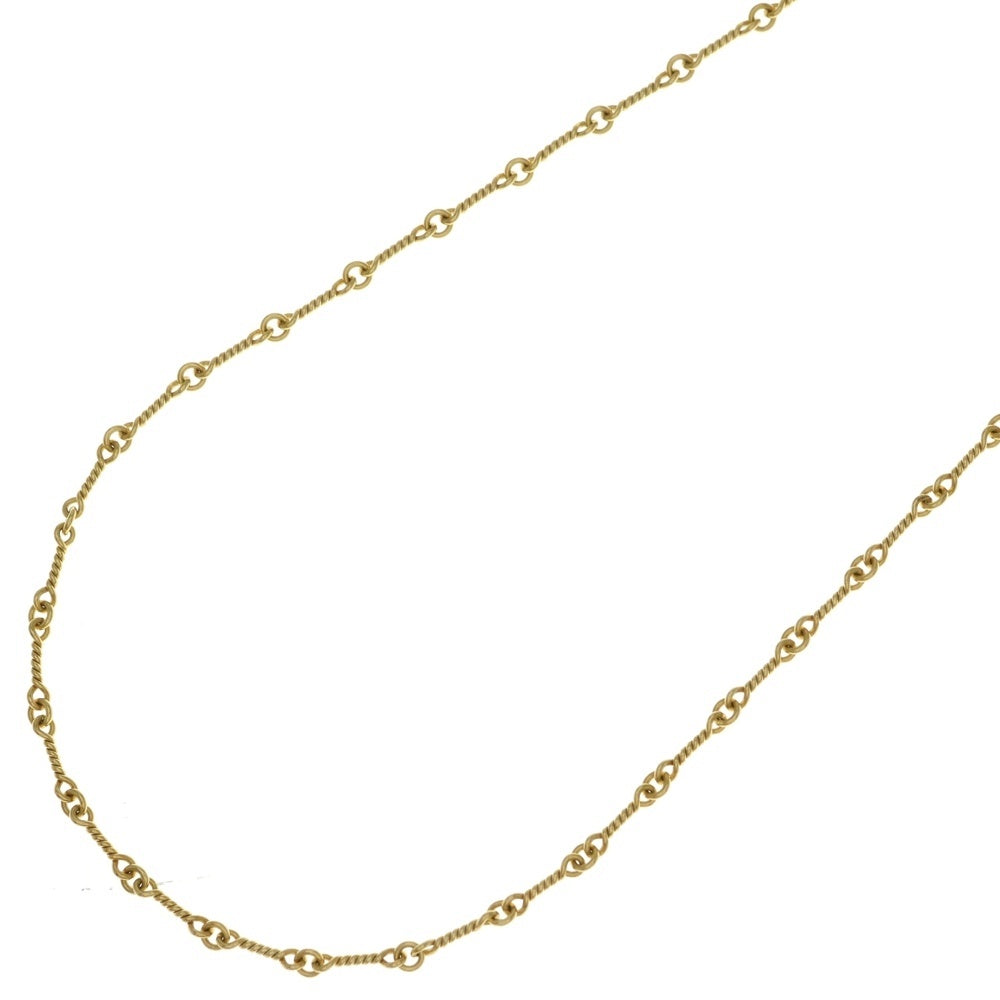 CHROME HEARTS(クロムハーツ) 22K NECKCHAIN T20 ツイストチェーンネックレス 20inch ゴールド BCA015