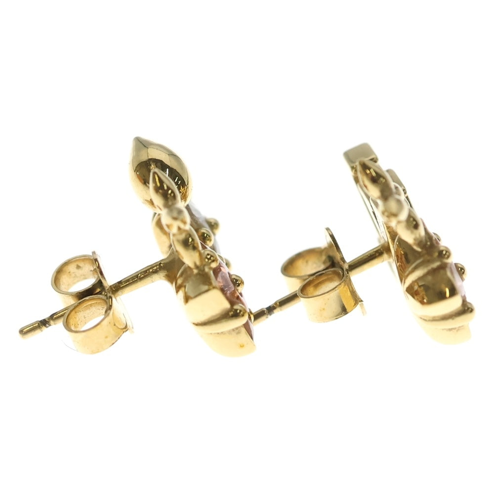 LOUIS VUITTON(ルイヴィトン) ブックル ドレイユ ピュス ルルグラム LVロゴ ラインストーンピアス M00786 ゴールド レディース