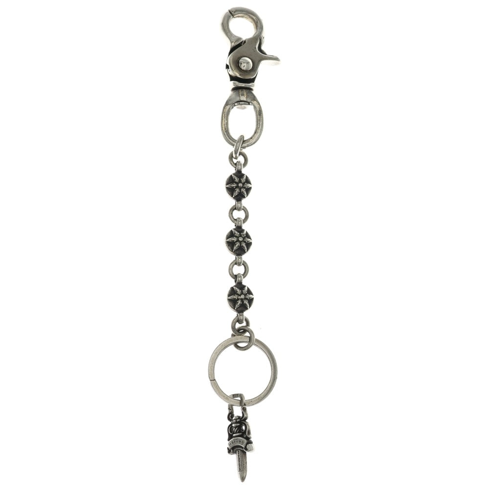 CHROME HEARTS(クロムハーツ) CLIP NO2 BALL 3D #2スターボール キーチェーン シルバー
