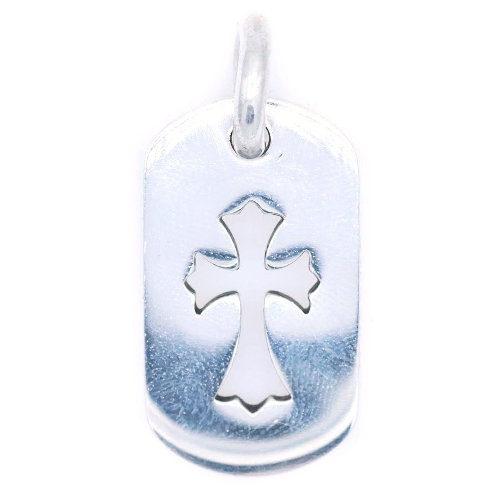 CHROME HEARTS(クロムハーツ) D TAG SML CO CRS カットアウトクロスドッグタグ スモール ペンダントトップ シルバー BCA242