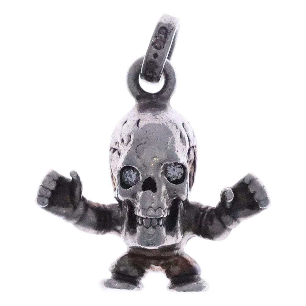 CHROME HEARTS(クロムハーツ) TINY FOTI HARRIS TEETER 2P DIA タイニーハリスティータ ダイヤ チャーム ペンダントトップ シルバー