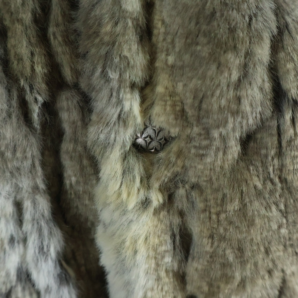 THUG CLUB(サグクラブ) 24AW JINDO MIX Fur Jacket ミックスファージャケット TC24JK2202 べージュ