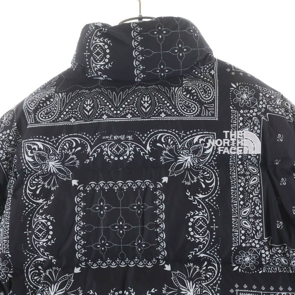 THE NORTH FACE(ザノースフェイス) NOVELTY LOFTY DOWN JACKET ノベルティロフティダウンジャケット ペイズリー柄 ブラック NJ1DM76A