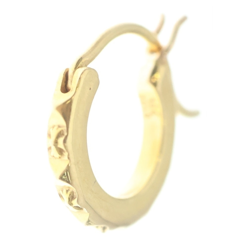 CHROME HEARTS(クロムハーツ) 22K TINY TFP HOOP トゥルーファッキンパンク タイニー フープピアス ゴールド