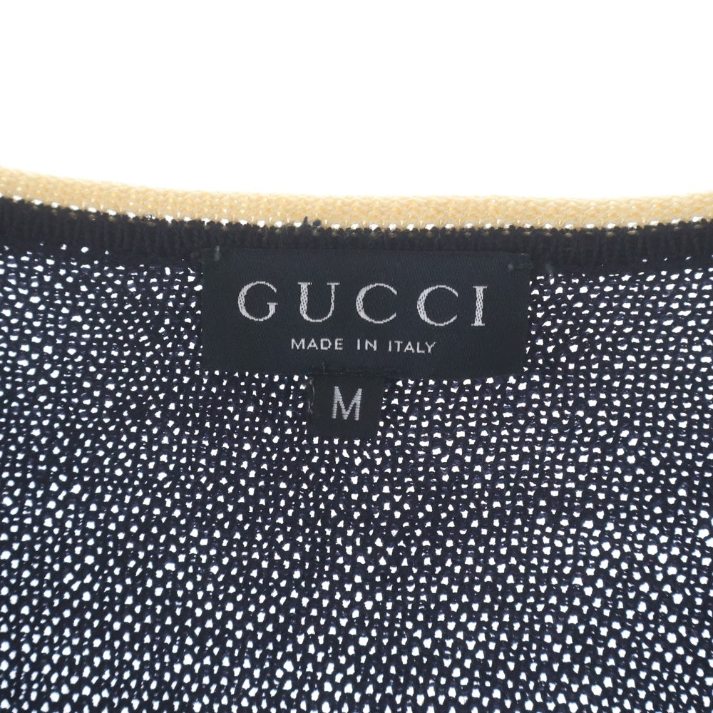 GUCCI(グッチ) トムフォード期 ウールニットカーディガン 257-5043-7203 ネイビー
