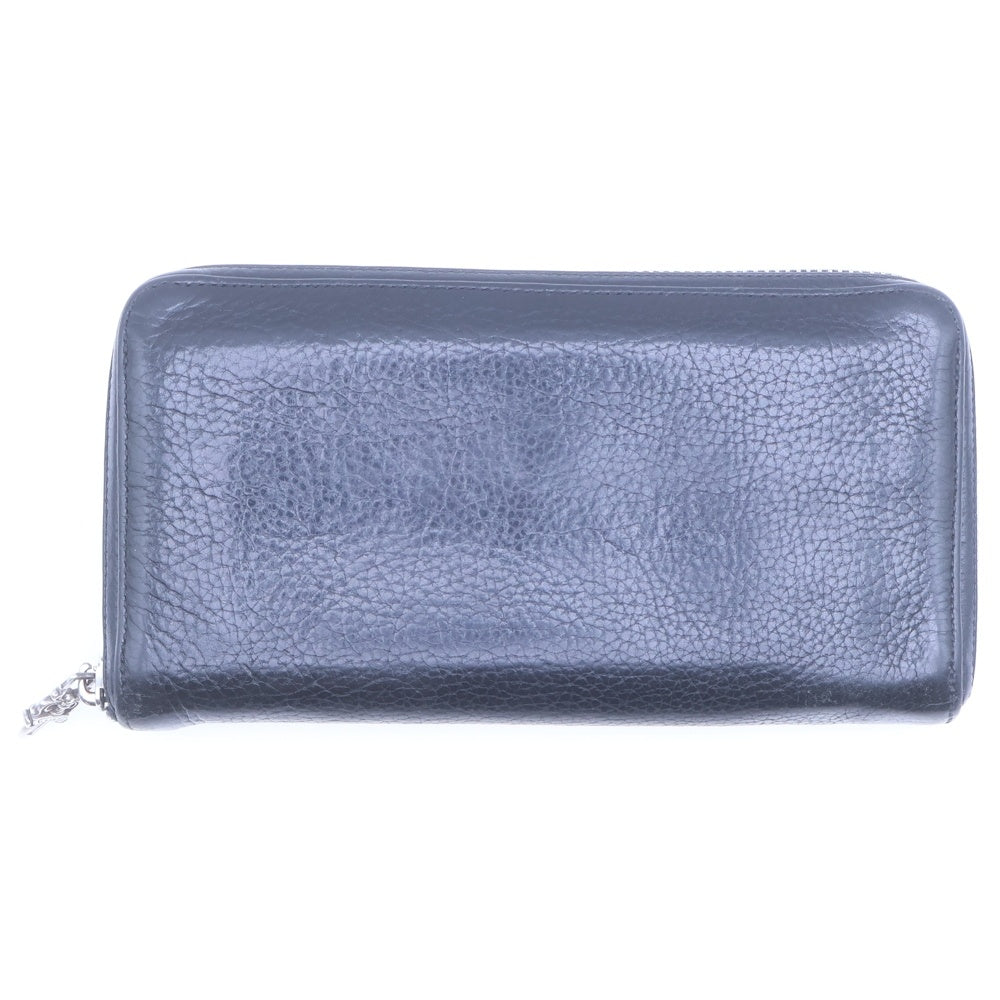 CHROME HEARTS(クロムハーツ) REC F ZIP 3セメタリー クロスパッチ ラウンドファスナーウォレット 長財布 ブラック