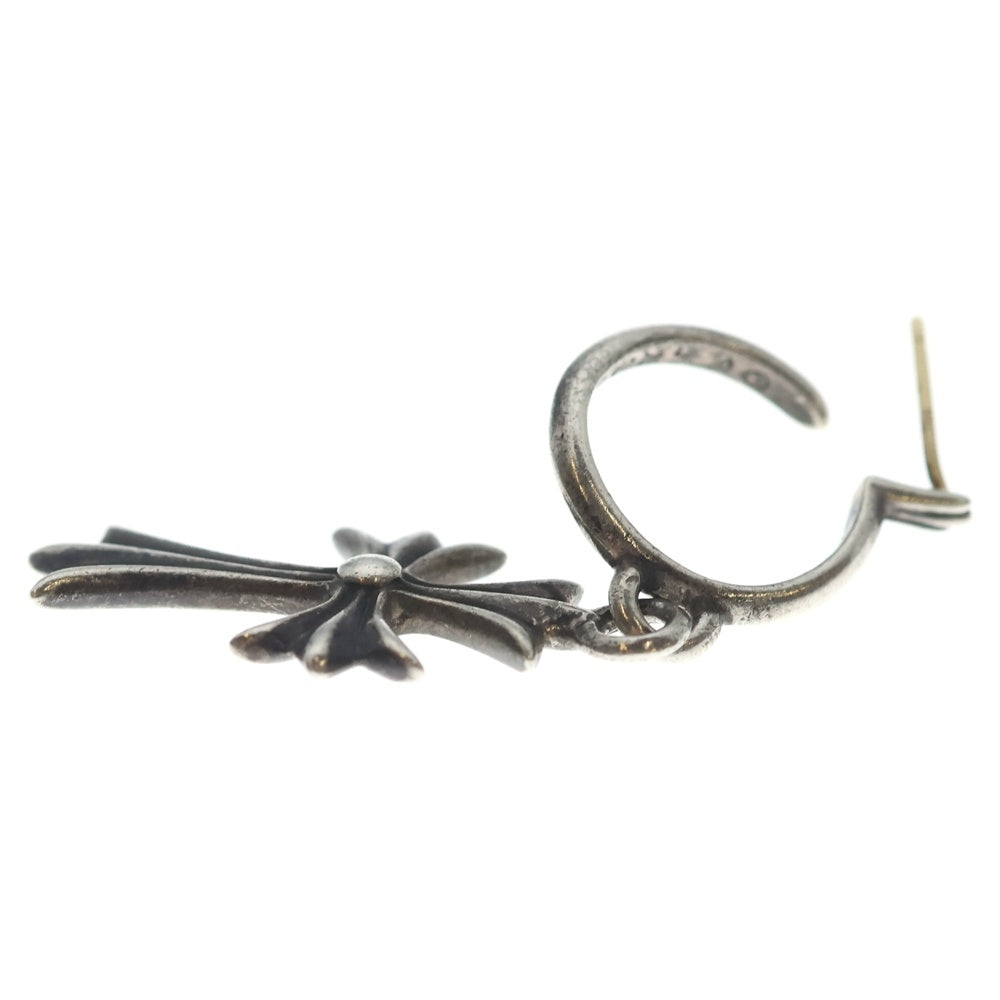 CHROME HEARTS(クロムハーツ) TINY CH CROSS タイニーCHクロス フープピアス シルバー BCA115