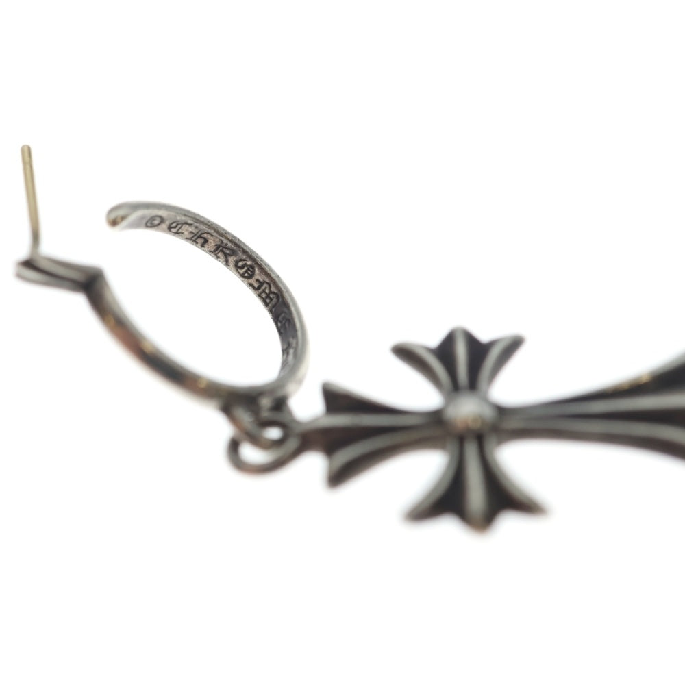 CHROME HEARTS(クロムハーツ) TINY CH CROSS タイニーCHクロス フープピアス シルバー BCA115