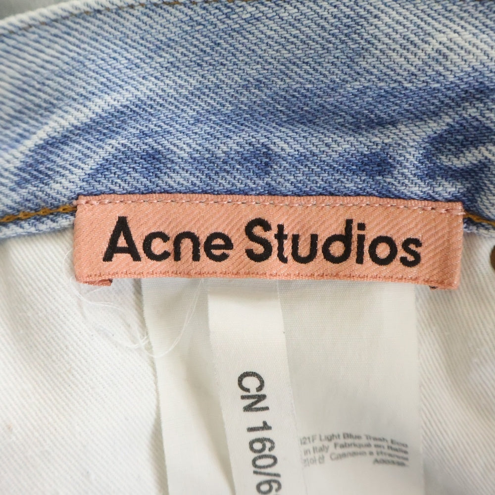 Acne Studios(アクネ ストゥディオズ) 2021 ルーズフィットジーンズ デニムパンツ A00338 インディゴ レディース