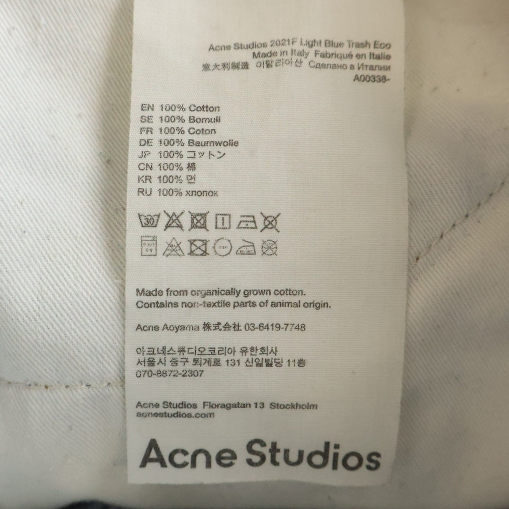 Acne Studios(アクネ ストゥディオズ) 2021 ルーズフィットジーンズ デニムパンツ A00338 インディゴ レディース