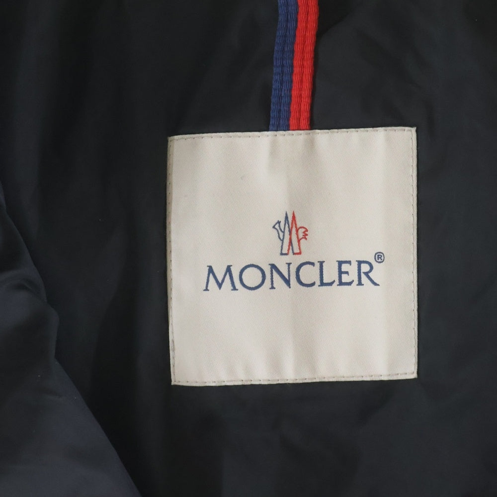 MONCLER(モンクレール) MONTGENEVRE モンジュネーブル アームロゴデザイン ジップアップ ダウンジャケット ブラック D20914033805
