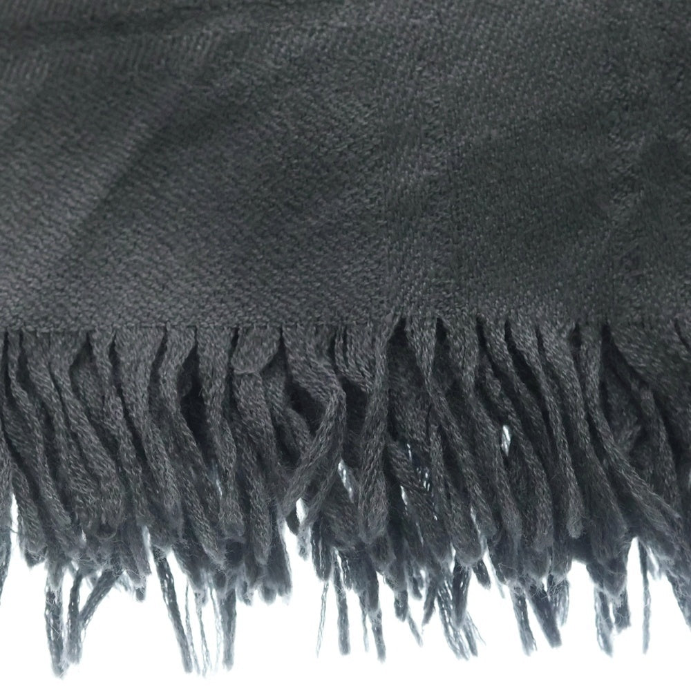 CHROME HEARTS(クロムハーツ) CH PLUS SQUARE SCARF シルク混 CHプラス総柄 スクエア ウールスカーフ ブラック