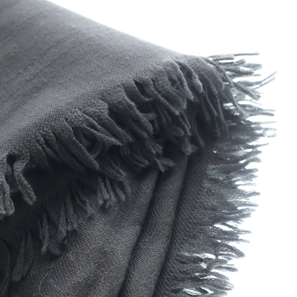 CHROME HEARTS(クロムハーツ) CH PLUS SQUARE SCARF シルク混 CHプラス総柄 スクエア ウールスカーフ ブラック