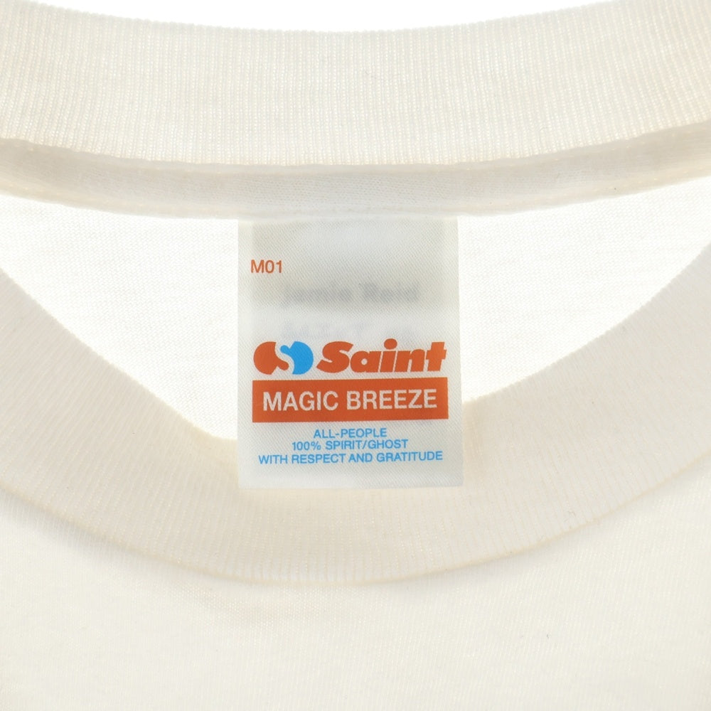 SAINT MICHAEL(セントマイケル) 26SS JR_SS T-SHIRT JR SS Tシャツ プリント ホワイト SM-MK8-0000-C04