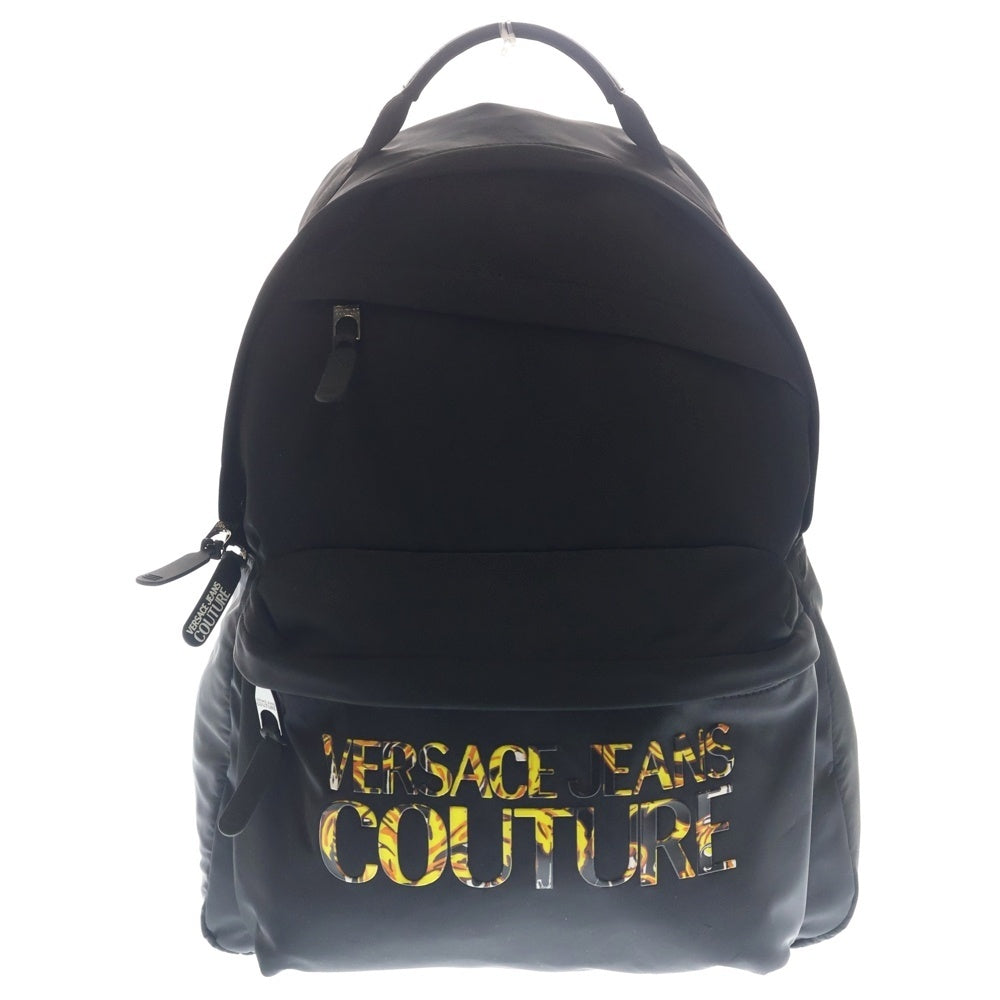VERSACE(ヴェルサーチ) JEANS COUTURE ロゴプリント バックアップ ブラック