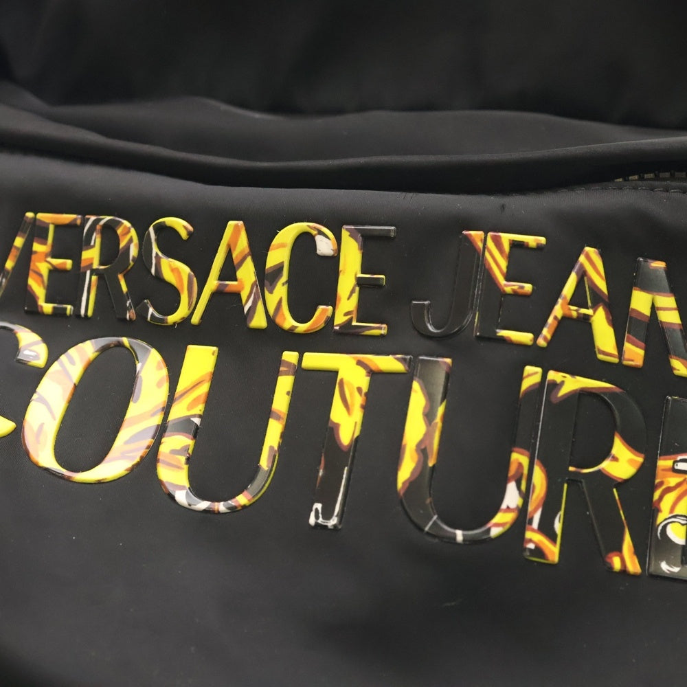 VERSACE(ヴェルサーチ) JEANS COUTURE ロゴプリント バックアップ ブラック