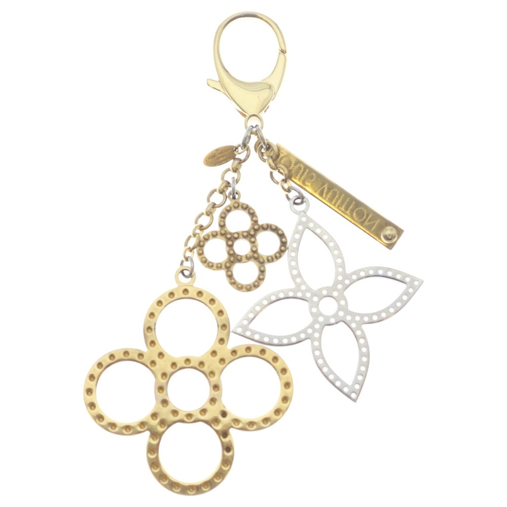 LOUIS VUITTON(ルイヴィトン) ビジューサックタパージュ キーホルダー M65090 シルバー/ゴールド レディース