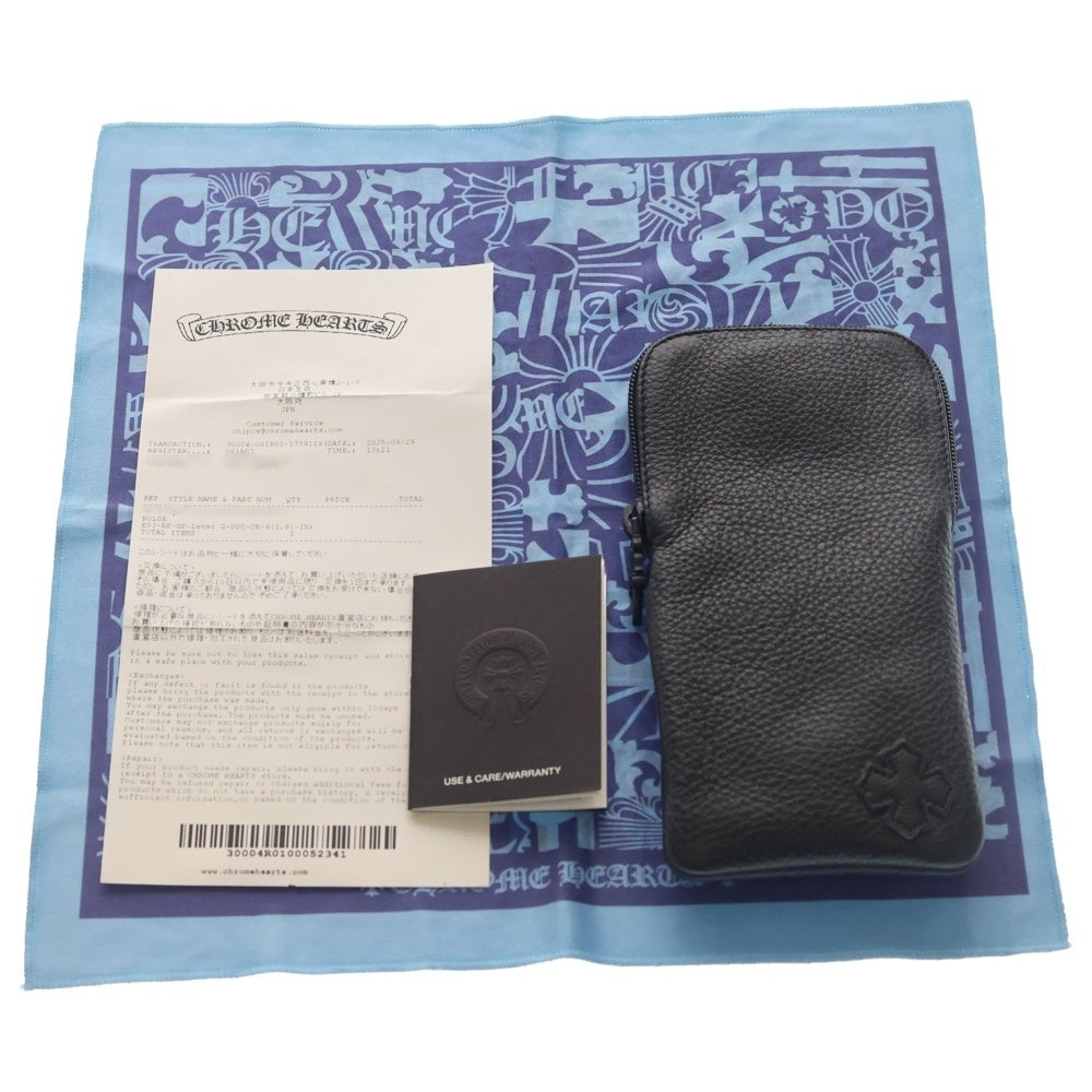 CHROME HEARTS(クロムハーツ) BULGE サイドフローラルクロス ウェリントン サングラス メガネ ブラック/ゴールド