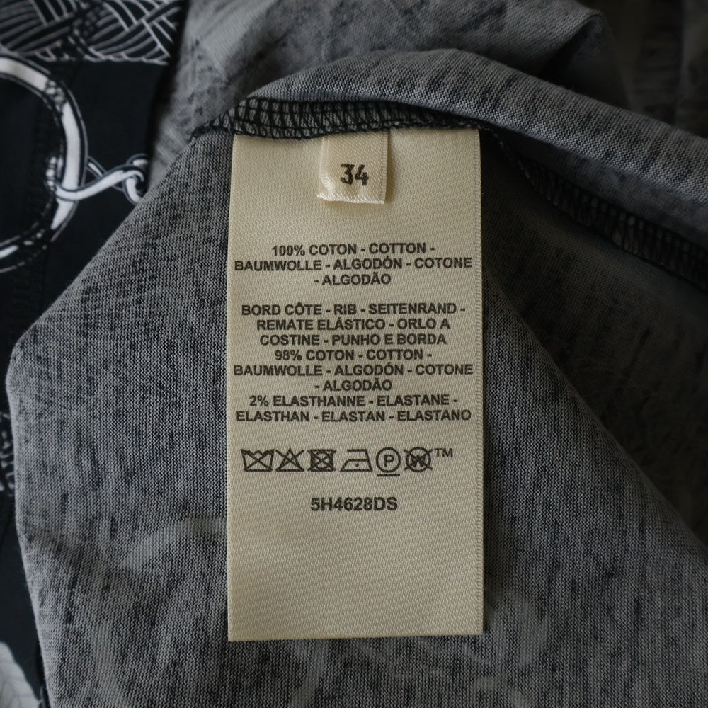 HERMES(エルメス) パルフロワ リミックス プリント Tシャツ ブラック 5H4628DS レディース