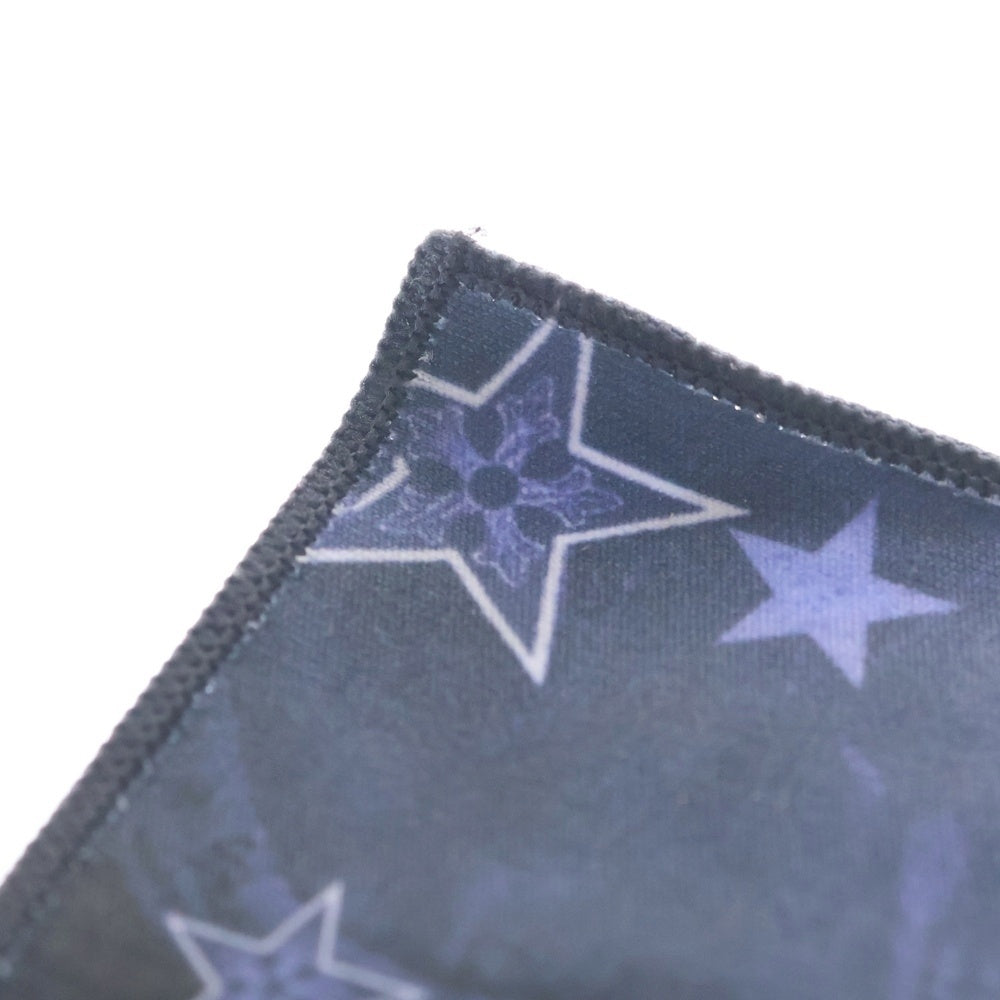 CHROME HEARTS(クロムハーツ) ロゴプリント 総柄アイウェアクロス 眼鏡拭き ブルー