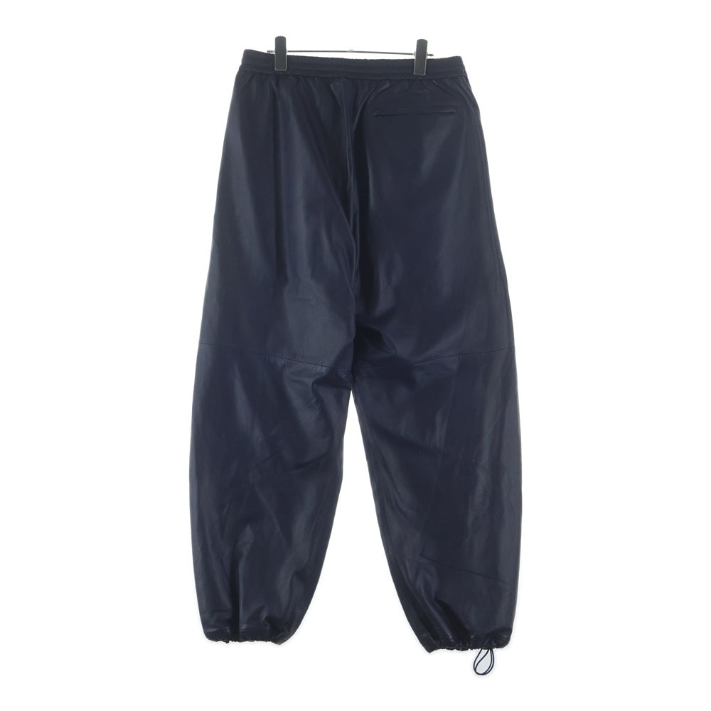 SUPREME(シュプリーム) 25AW ×UMBRO Leather Track Pant ×アンブロ ロゴ刺繍レザートラックロングパンツ ネイビー