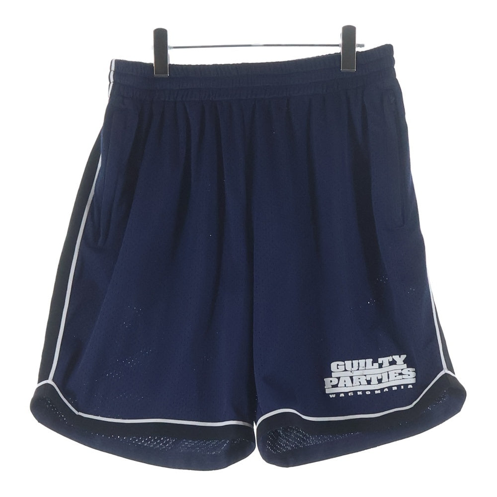 WACKO MARIA(ワコマリア) 23SS BASKET BALL SHORTS 23SS-WMP-PT01 バスケットボールショーツ メッシュハーフパンツ ネイビー