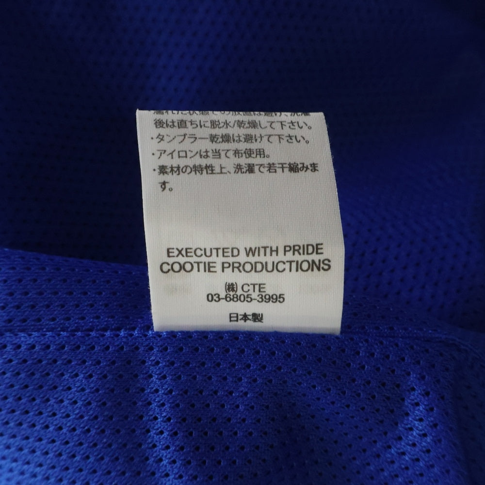 COOTIE PRODUCTIONS(クーティー プロダクションズ) 24SS Polyester Twill Track Jacket CTE-24S210 ポリエステル ツイルトラックジャケット ブルー