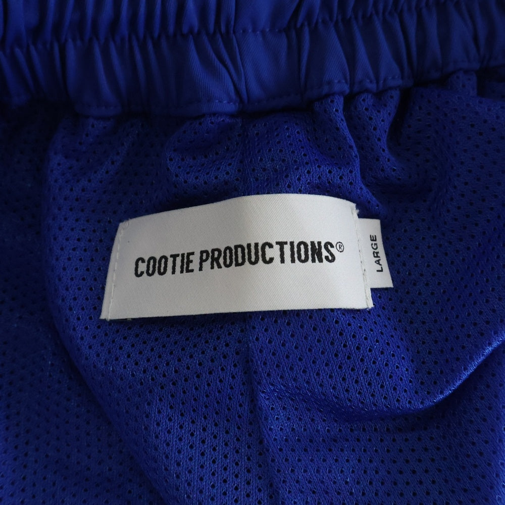 COOTIE PRODUCTIONS(クーティー プロダクションズ) 24SS Polyester Twill 2 Tuck Track Shorts CTE-24S128 タックトラックショーツ ハーフパンツ ブルー