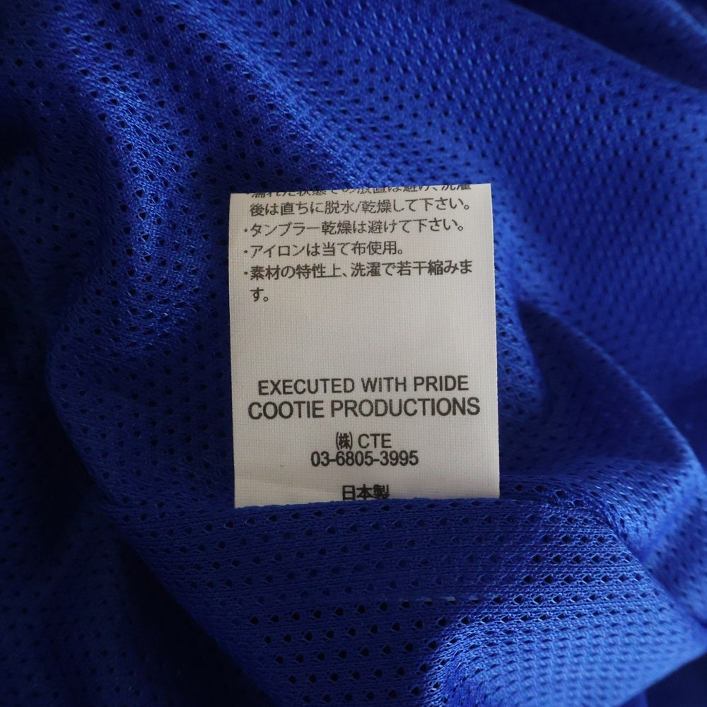 COOTIE PRODUCTIONS(クーティー プロダクションズ) 24SS Polyester Twill 2 Tuck Track Shorts CTE-24S128 タックトラックショーツ ハーフパンツ ブルー