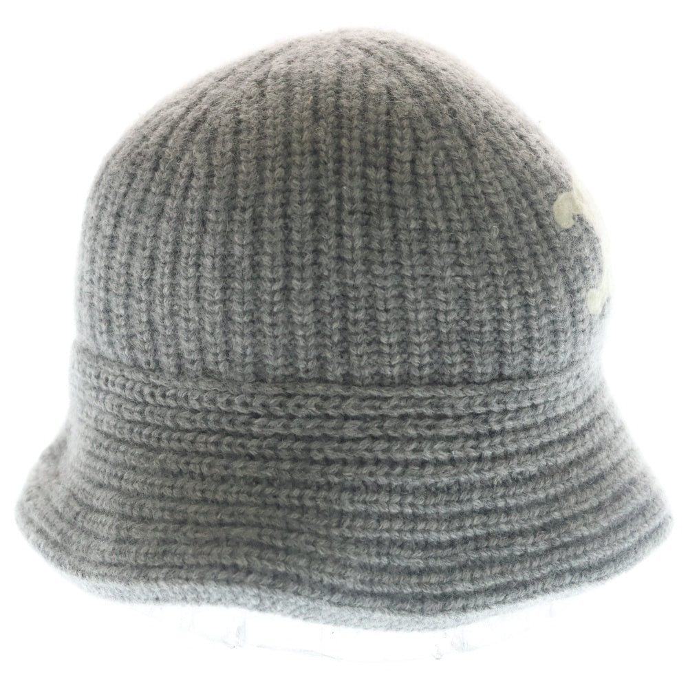CELINE(セリーヌ) Triomphe Cloche Beanie 2A80T384D.09GM トリオンフ クロシェハット カシミアビーニー グレー レディース