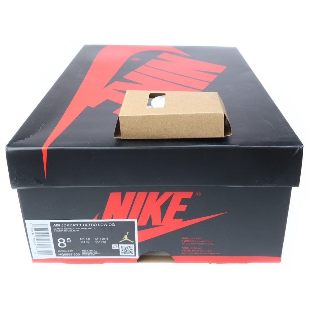 NIKE(ナイキ) AIR JORDAN 1 RETRO LOW OG Chicago HQ6998-600 エアジョーダン1 レトロ ロー OG シカゴ ローカットスニーカー レッド US8.5/26.5cm