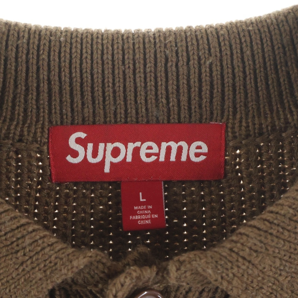 SUPREME(シュプリーム) 23AW Small Box Polo Sweater スモールボックスポロセーター ニット ブラウン