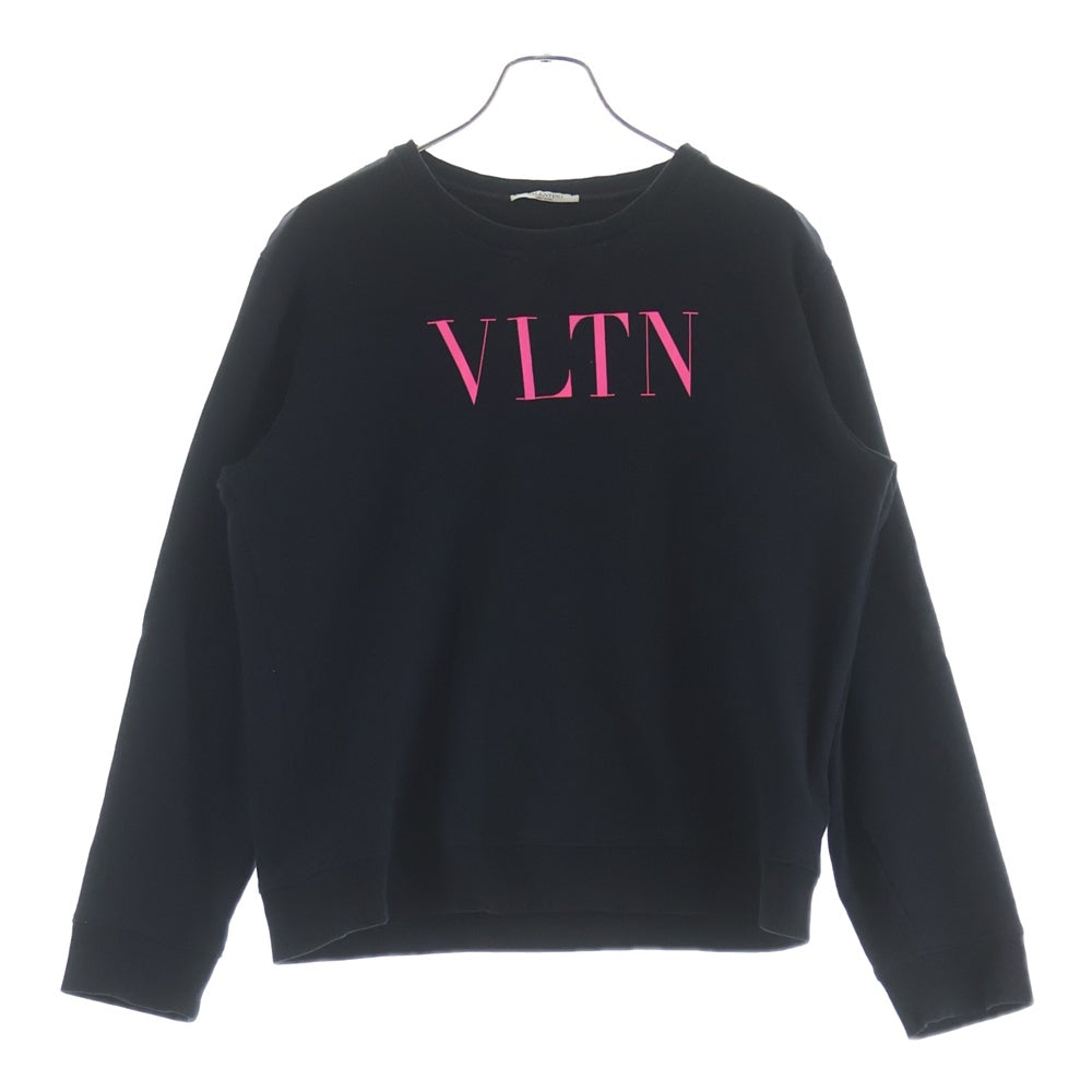 VALENTINO(ヴァレンティノ) ロゴプリント クルーネックスウェットトレーナー UV3M10G3TV ブラック