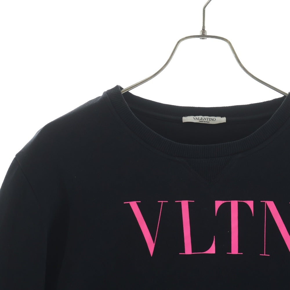 VALENTINO(ヴァレンティノ) ロゴプリント クルーネックスウェットトレーナー UV3M10G3TV ブラック