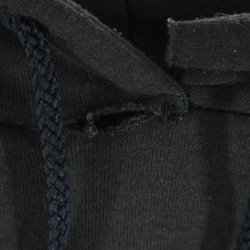 CHROME HEARTS(クロムハーツ) OLD SCROLL LABEL Hoodie オールド バックスクロールラベルプリント プルオーバーパーカー ブラック