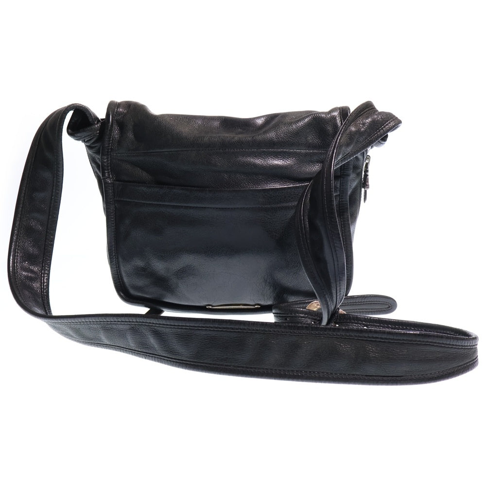 CHROME HEARTS(クロムハーツ) SHOULDER BAG-TINY ガンスリンガーストラップレザーショルダーバッグ ブラック レディース