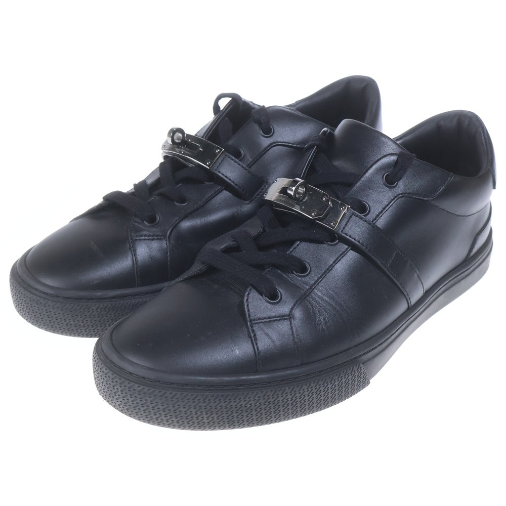 HERMES(エルメス) デイ ケリー金具 レザーローカットスニーカー H222896ZH ブラック