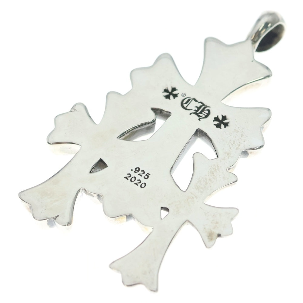 CHROME HEARTS(クロムハーツ) 3 CH CRS SML トリプルCHクロススモール ペンダントトップ シルバー