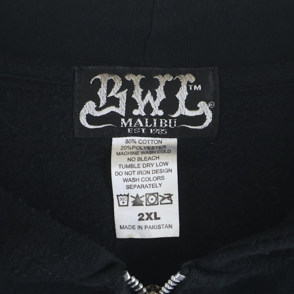 Bill Wall Leather/BWL(ビルウォールレザー) 25周年限定 ロゴプリントジップアップパーカー ラック