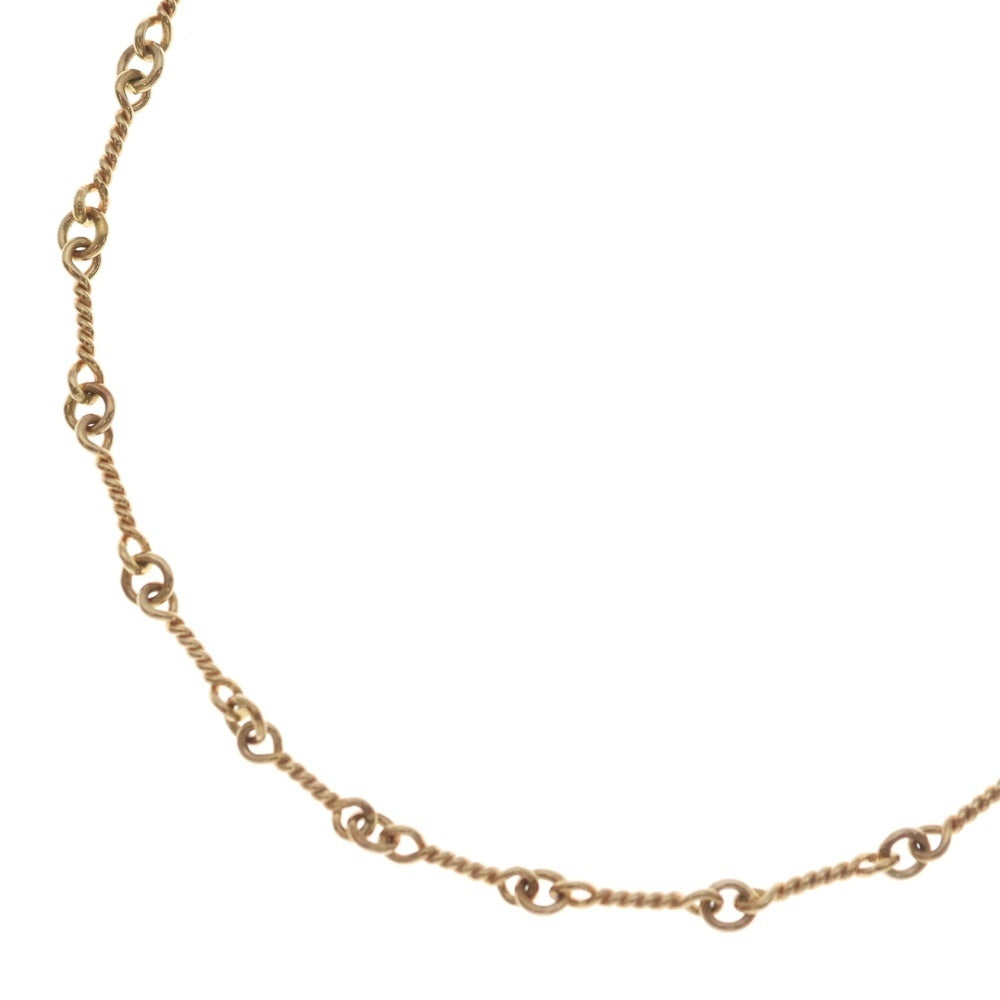 CHROME HEARTS(クロムハーツ) 22K NECKCHAIN T18 ツイストチェーンネックレス 18inch ゴールドBCA014
