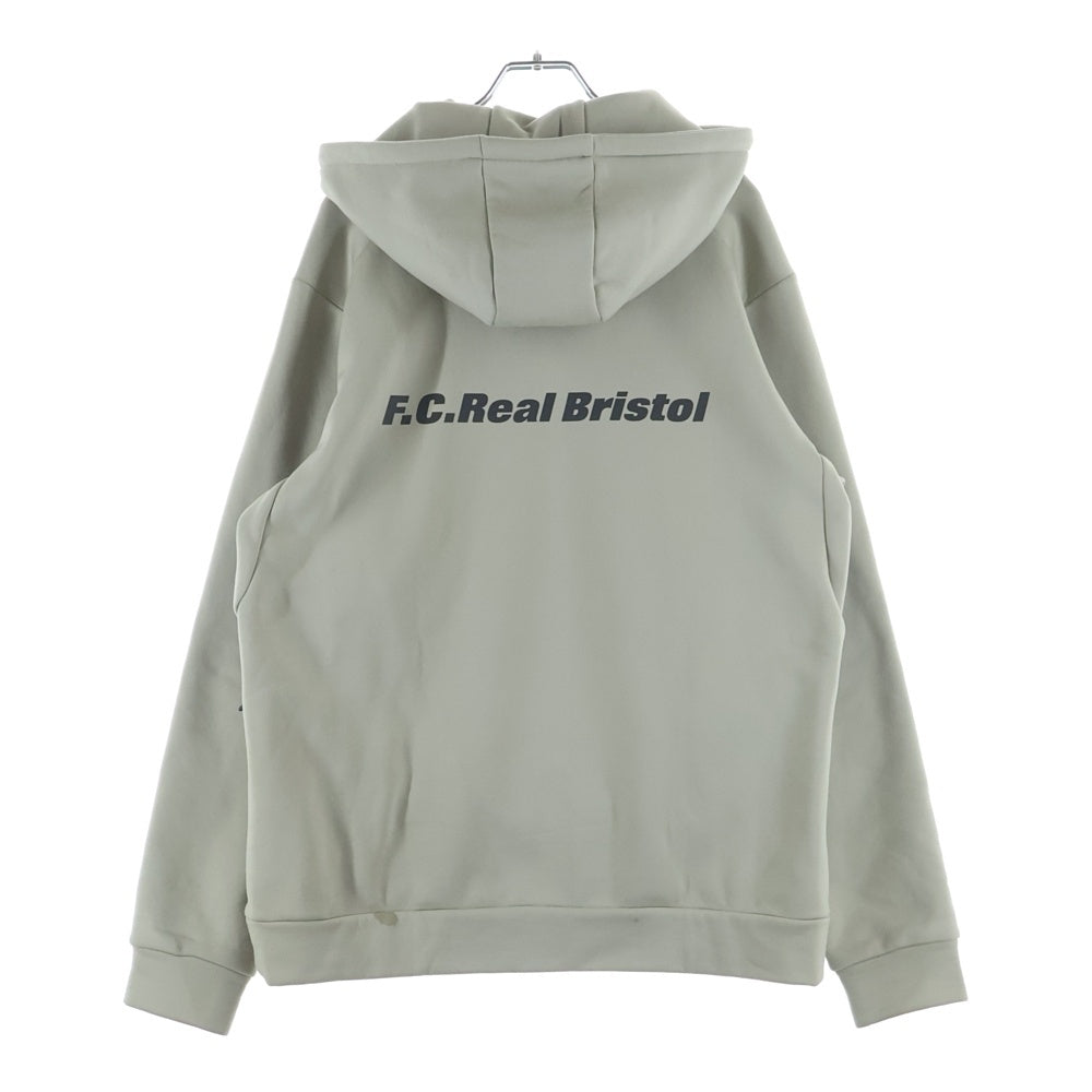 F.C.R.B./F.C.Real Bristol/FCRB(エフシーアールビー/エフシーレアルブリストル) 24AW FCRB-242064 フロントロゴワッペン ポリエステル プルオーバーパーカー ベージュ