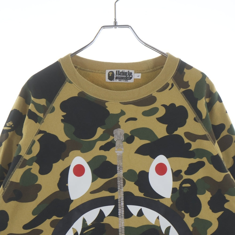 A BATHING APE(アベイシングエイプ) 1ST CAMO SHARK CREWNECK 1STカモシャーククルーネックスウェット マルチカラー 001SWG301001X