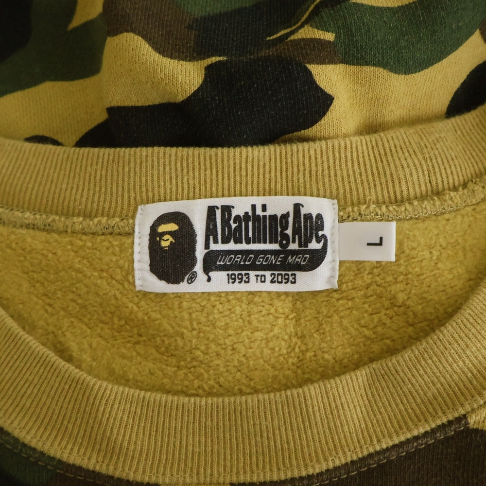 A BATHING APE(アベイシングエイプ) 1ST CAMO SHARK CREWNECK 1STカモシャーククルーネックスウェット マルチカラー 001SWG301001X
