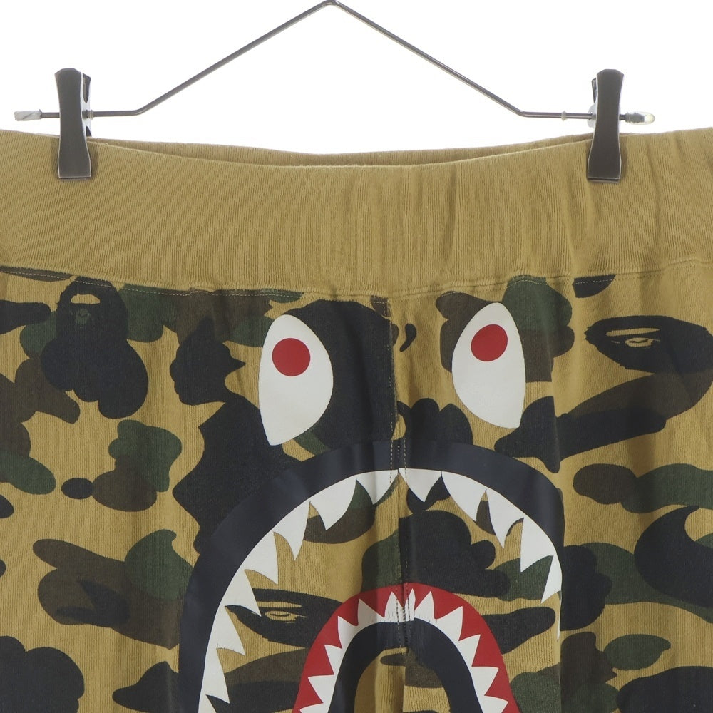 A BATHING APE(アベイシングエイプ) 1ST CAMO SHARK SLIM SWEAT PANTS 1STカモシャークスリムスウェットパンツ ブラック 001PTI301014M