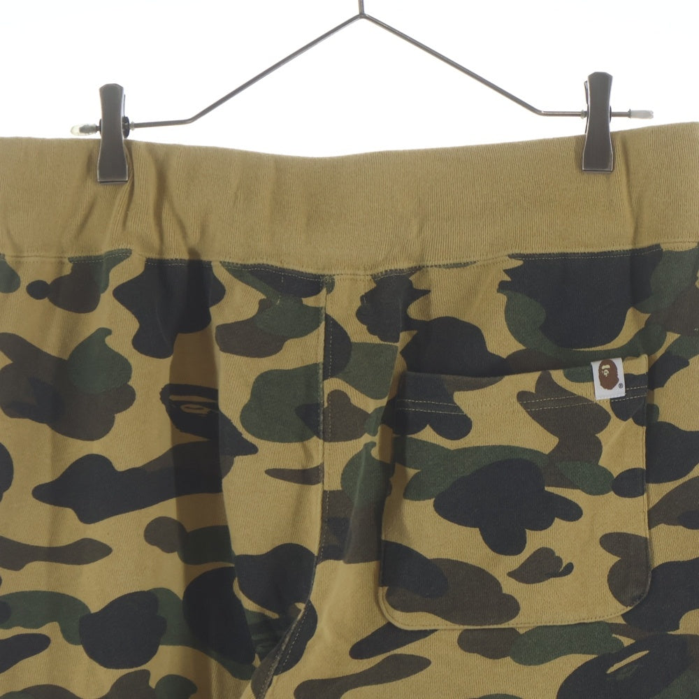 A BATHING APE(アベイシングエイプ) 1ST CAMO SHARK SLIM SWEAT PANTS 1STカモシャークスリムスウェットパンツ ブラック 001PTI301014M